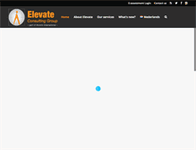 Tablet Screenshot of elevate-consulting.com